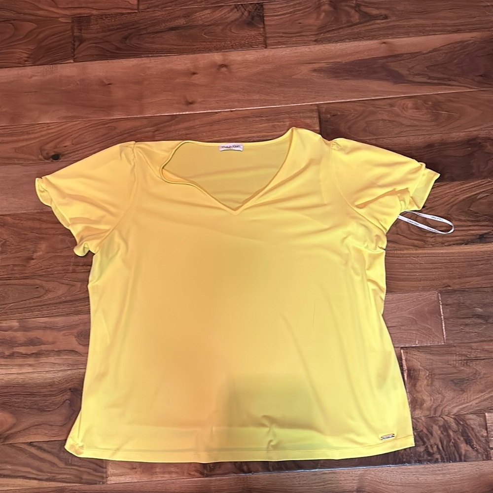 Calvin Klein Yellow Blouse